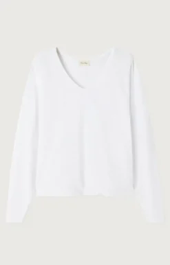 American Vintage Sonoma V Neck T-Shirt white
