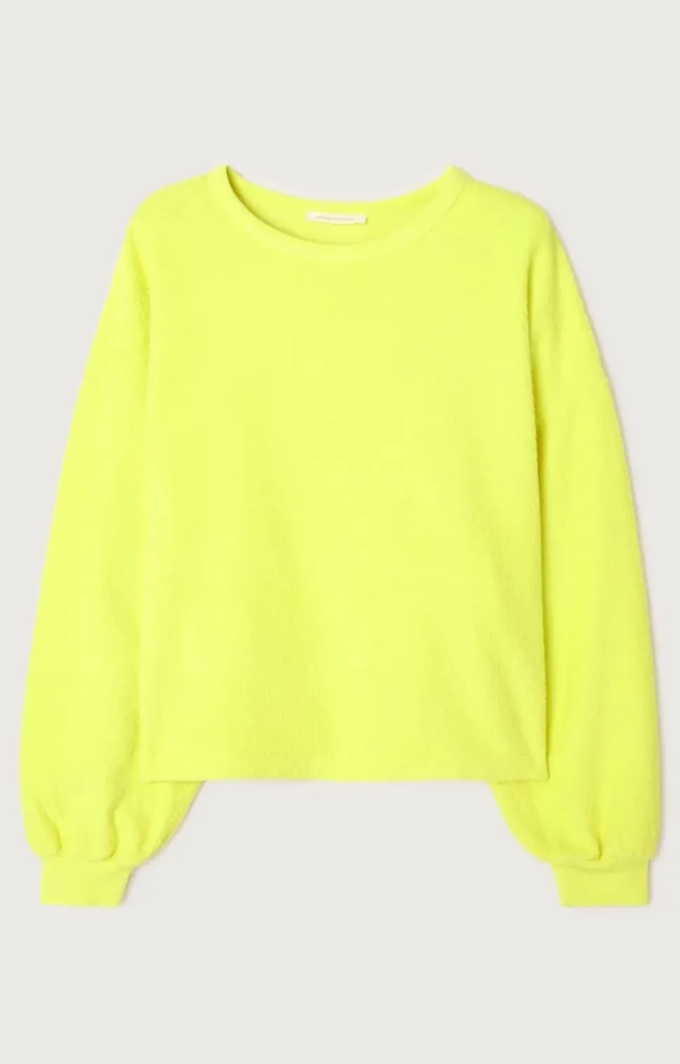 American Vintage Sweatshirt Bobypark June fluo