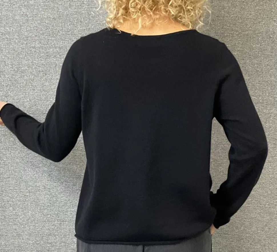Caroline Cashmere VB Jumper black