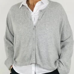 Caroline Crew Cardigan grey