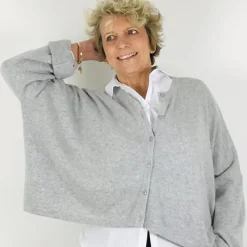 Caroline Crew Cardigan grey