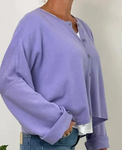 Caroline Crew Cardigan lilac
