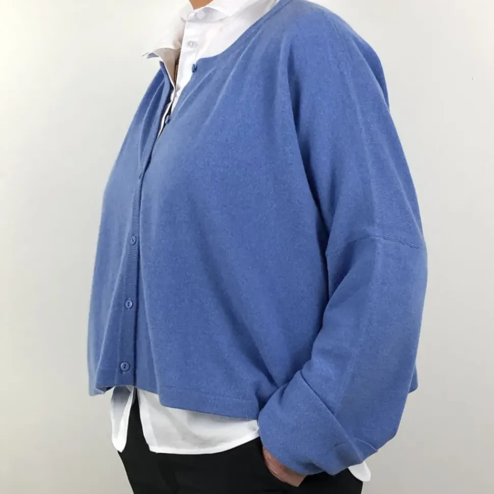 Caroline Crew Cardigan mid blue