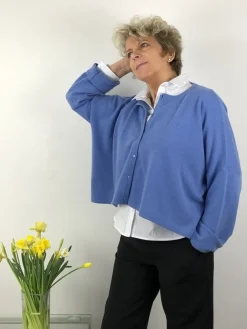 Caroline Crew Cardigan mid blue