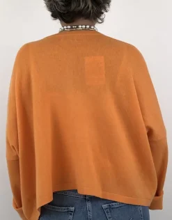 Caroline Crew Cardigan orange