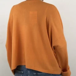 Caroline Crew Cardigan orange