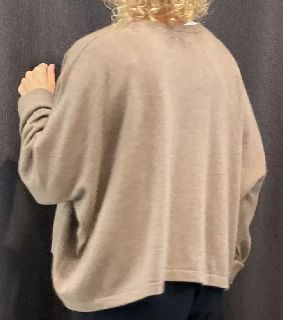 Caroline Crew cashmere Crew Sweater taupe