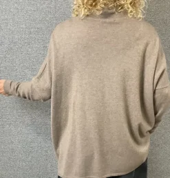 Caroline Jill Polo Sweater taupe