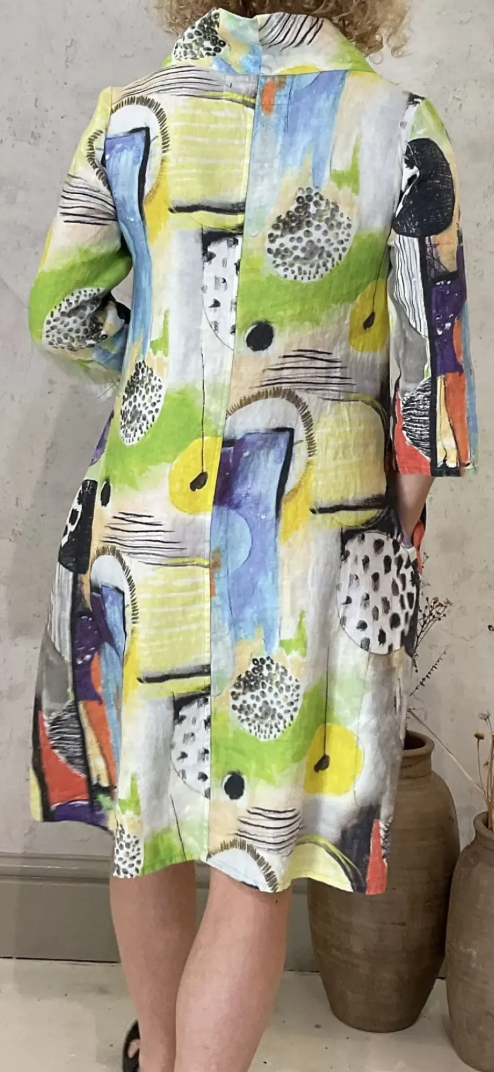Grizas Cowl Dress brights