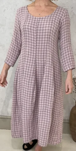 Grizas Dress pink check