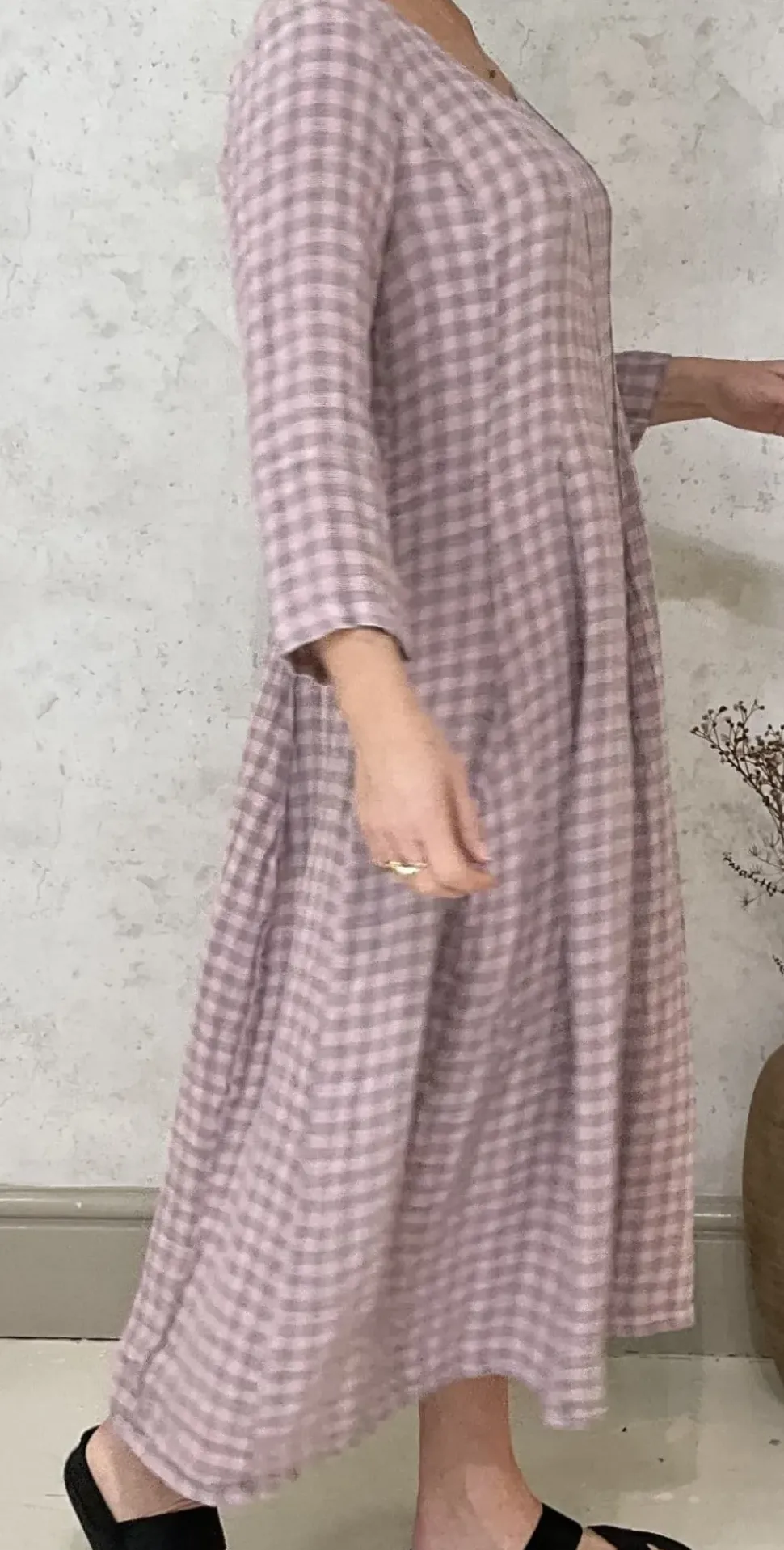 Grizas Dress pink check