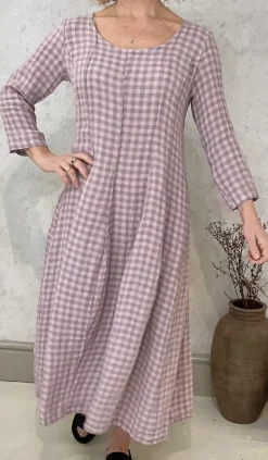 Grizas Dress pink check