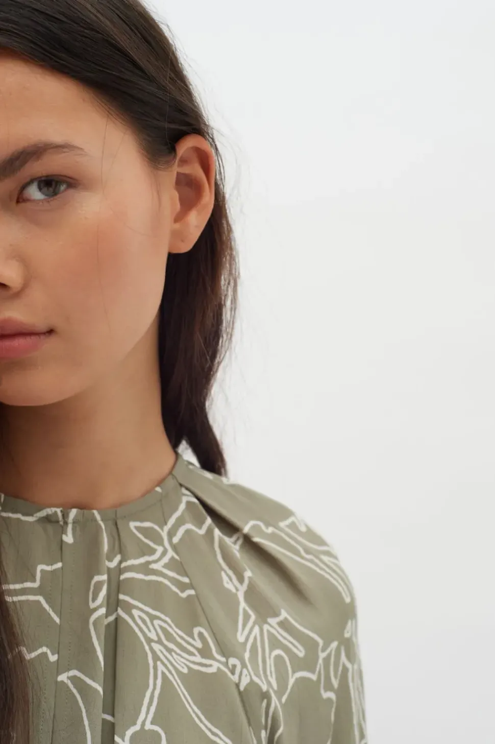 InWear Blouse Baiti pine tree silhouette lines
