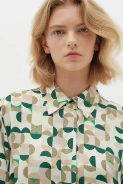 InWear Shirt Beril green geometric