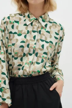 InWear Shirt Beril green geometric