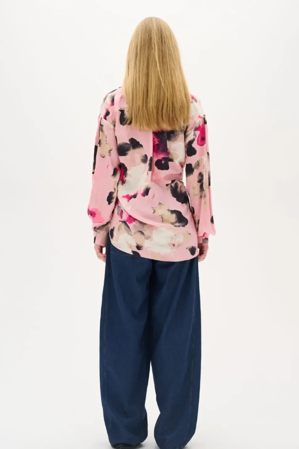 InWear Shirt Vanilla pale pink flower clouds