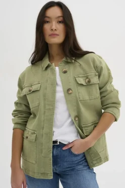 My Essential Wardrobe Army Jacket dusty olive wash