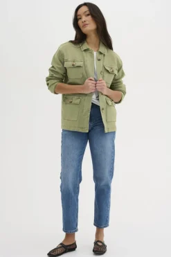 My Essential Wardrobe Army Jacket dusty olive wash