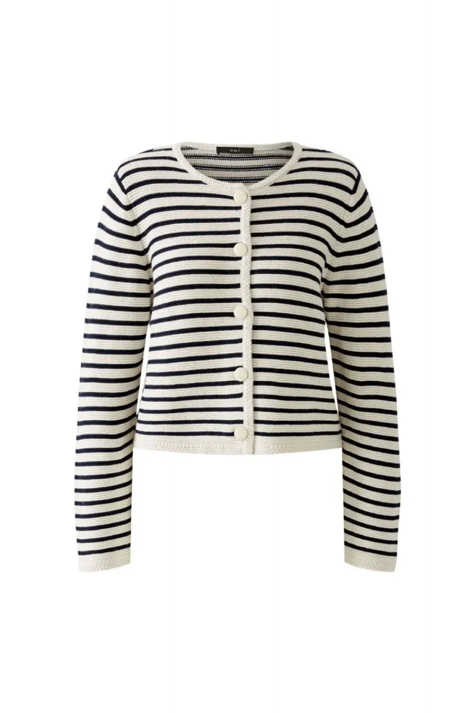 Oui Cardigan white blue