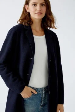 Oui Coat Mayson navy blue