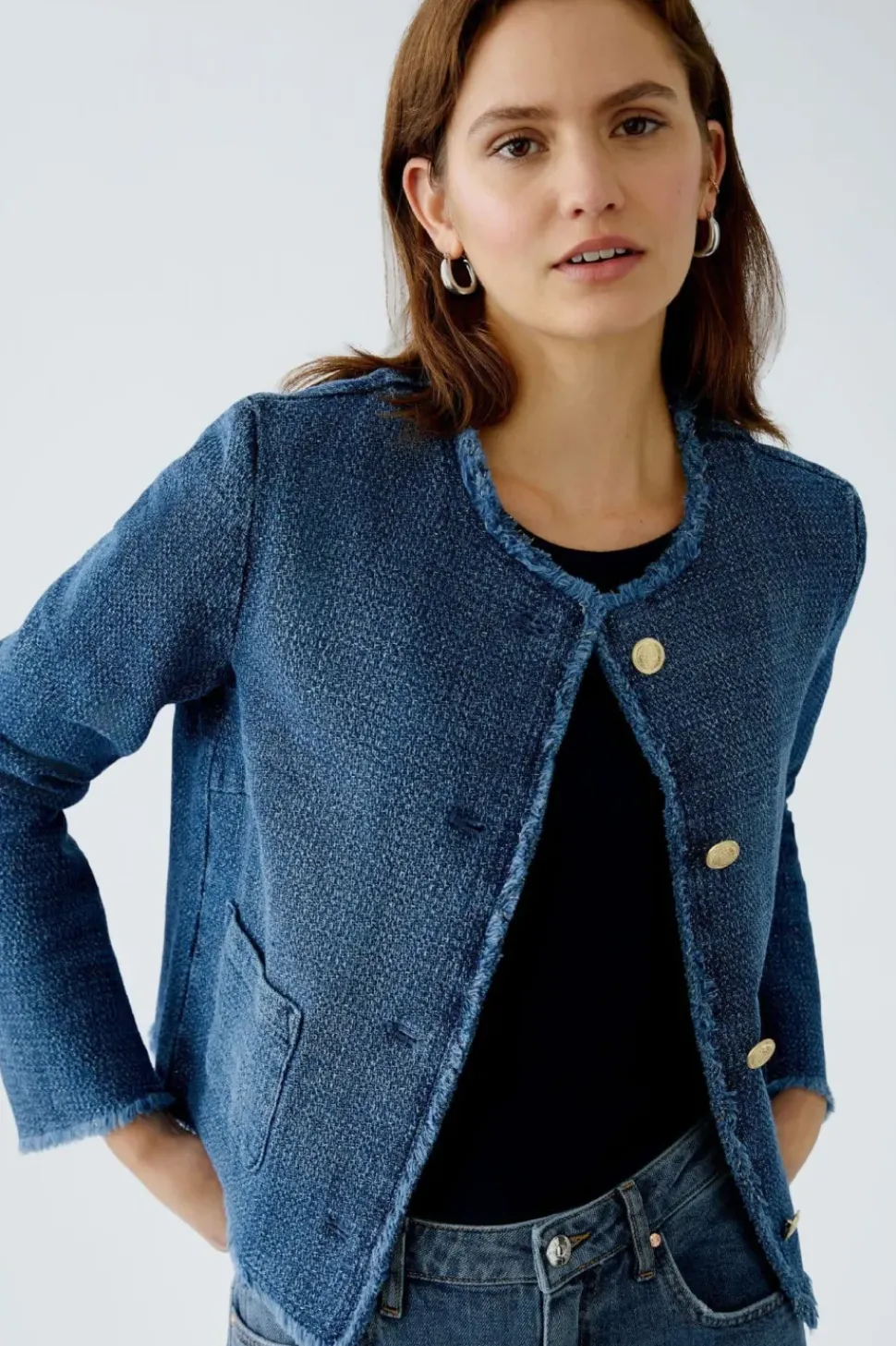 Oui Jacket blue denim