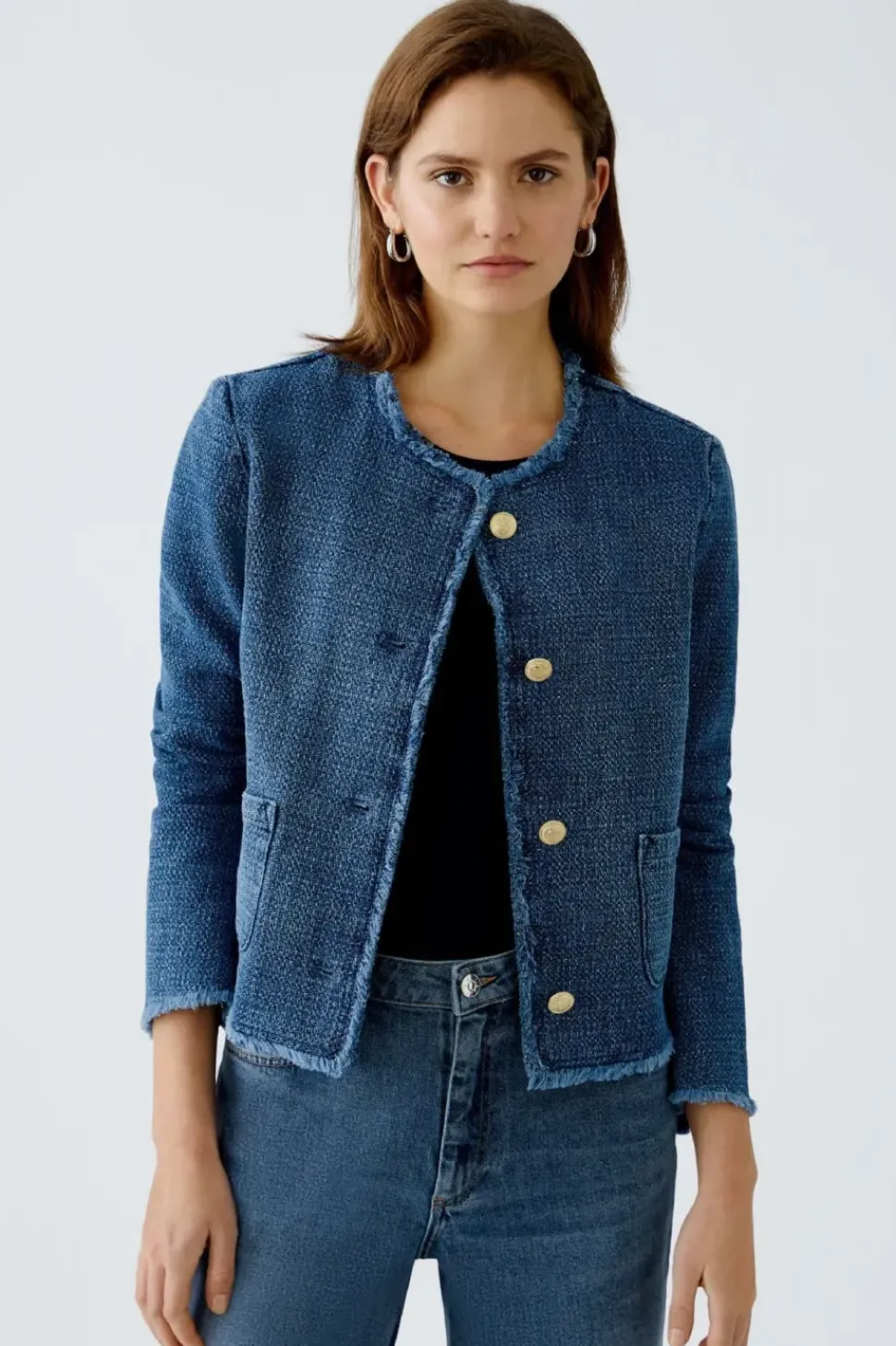 Oui Jacket blue denim