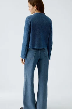 Oui Jacket blue denim