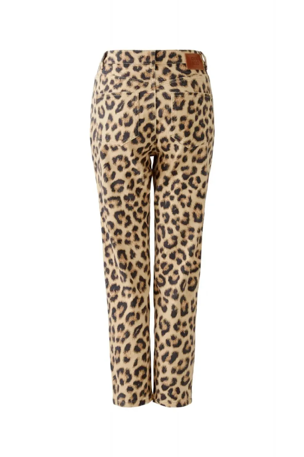 Oui Jeans Cropped leopard