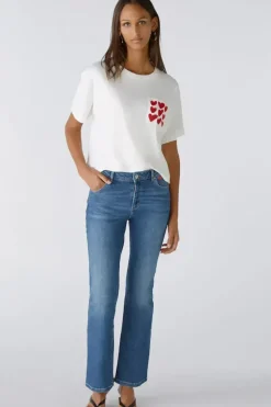 Oui Jeans Easy Kick dark blue denim