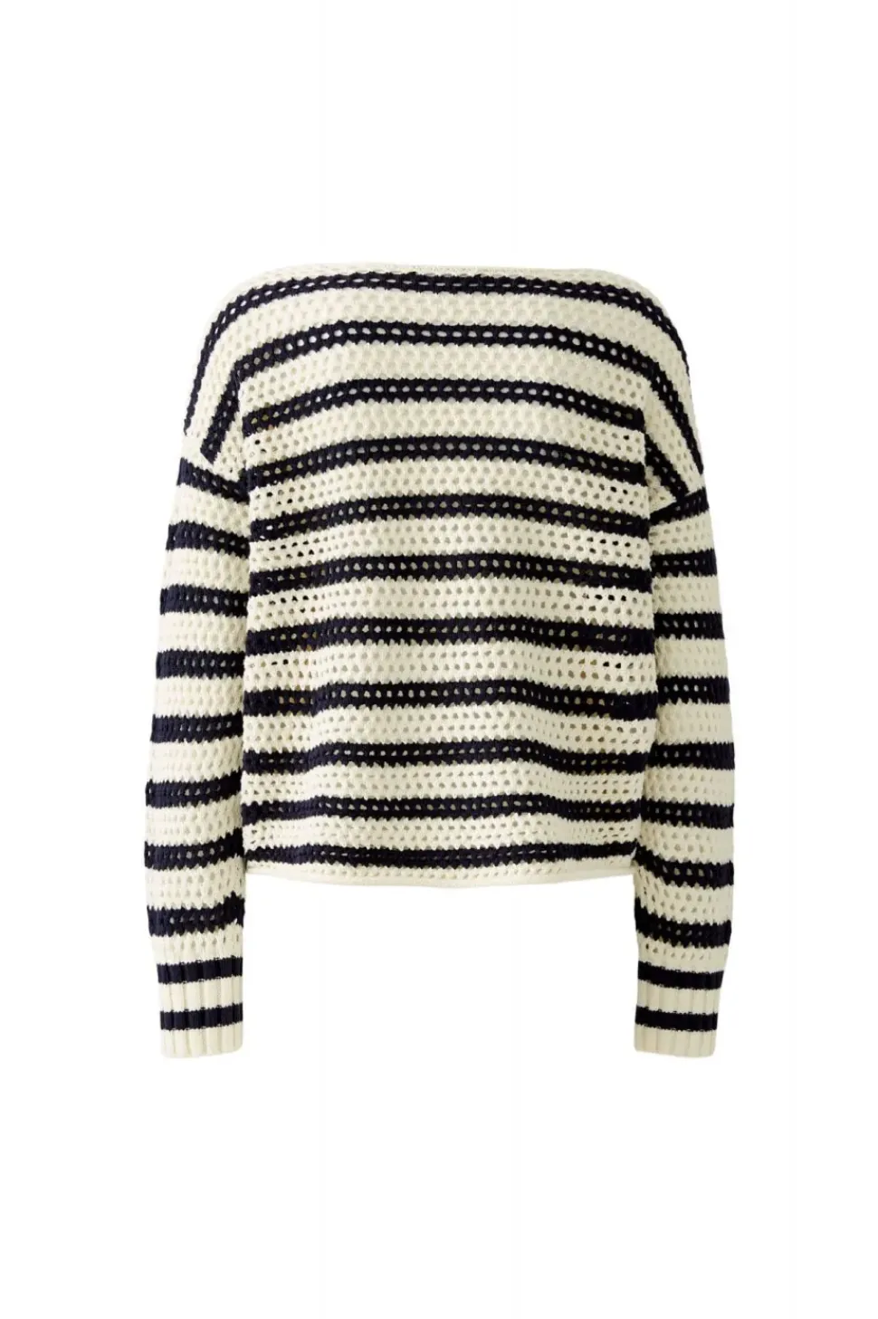 Oui Jumper white blue