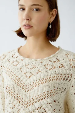 Oui Lace Jumper gardenia
