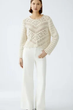 Oui Lace Jumper gardenia