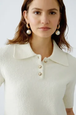 Oui Polo Jumper gardenia
