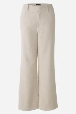 Oui Trouser Cord light beige melange
