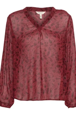 Part Two Blouse Ditte salsa leaf print