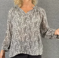 Part Two Blouse Elsia french oak paisley print