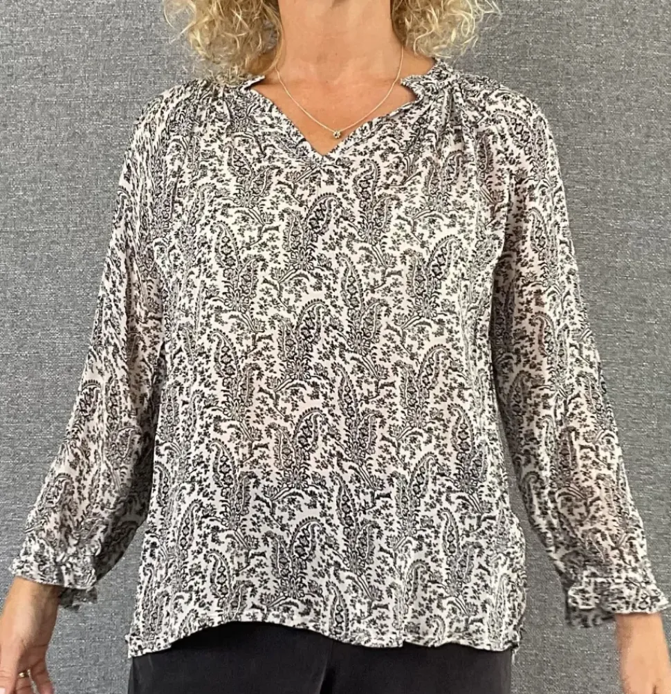 Part Two Blouse Elsia french oak paisley print