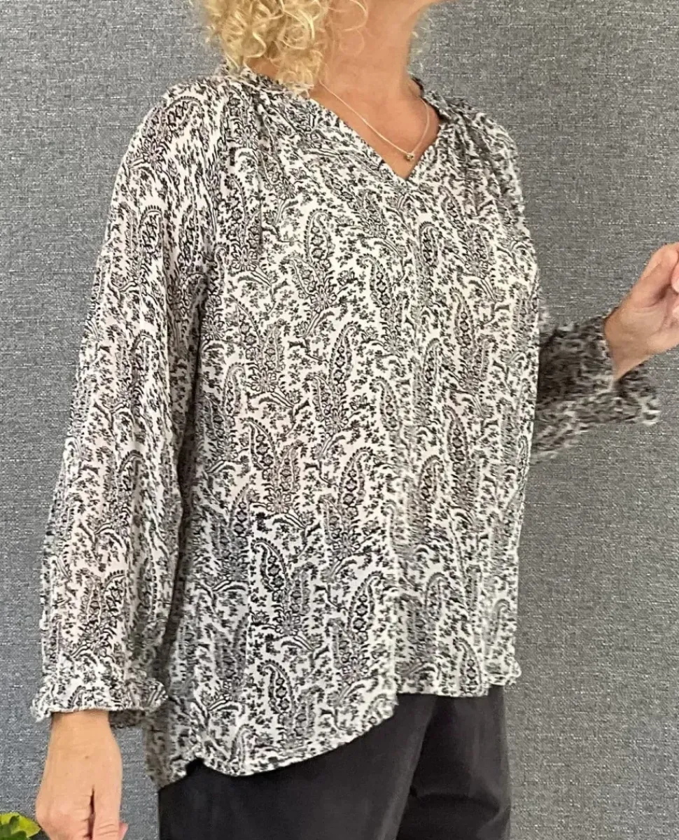 Part Two Blouse Elsia french oak paisley print