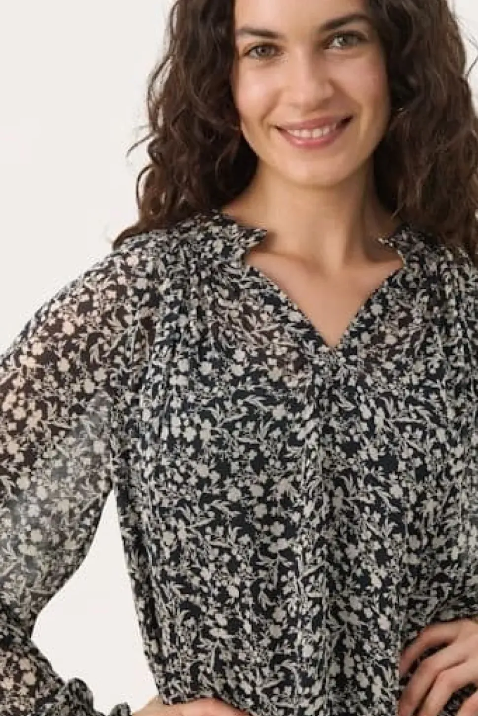Part Two Blouse Kelsia navy print
