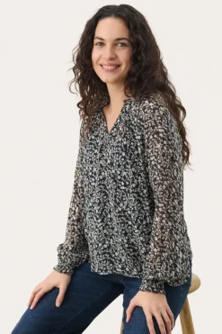Part Two Blouse Kelsia navy print