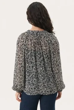 Part Two Blouse Kelsia navy print