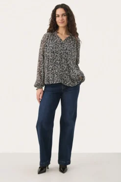 Part Two Blouse Kelsia navy print