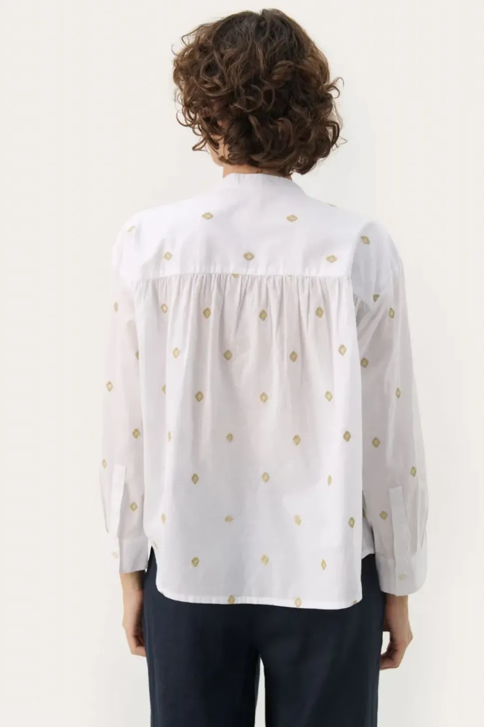 Part Two Blouse Natale white/gold