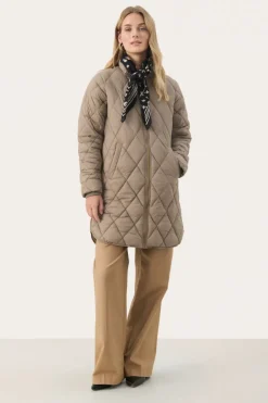 Part Two Coat Olilas desert taupe