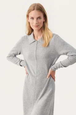 Part Two Dress Cheyenne light grey melange
