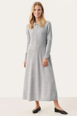 Part Two Dress Cheyenne light grey melange