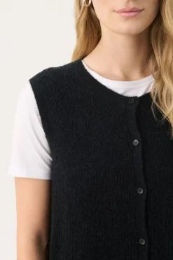 Part Two Knitted Waistcoat Primira navy
