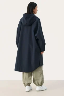 Part Two Raincoat Emmy dark navy