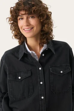 Part Two Shirt Collette washed black denim