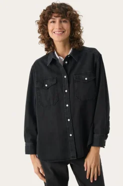 Part Two Shirt Collette washed black denim
